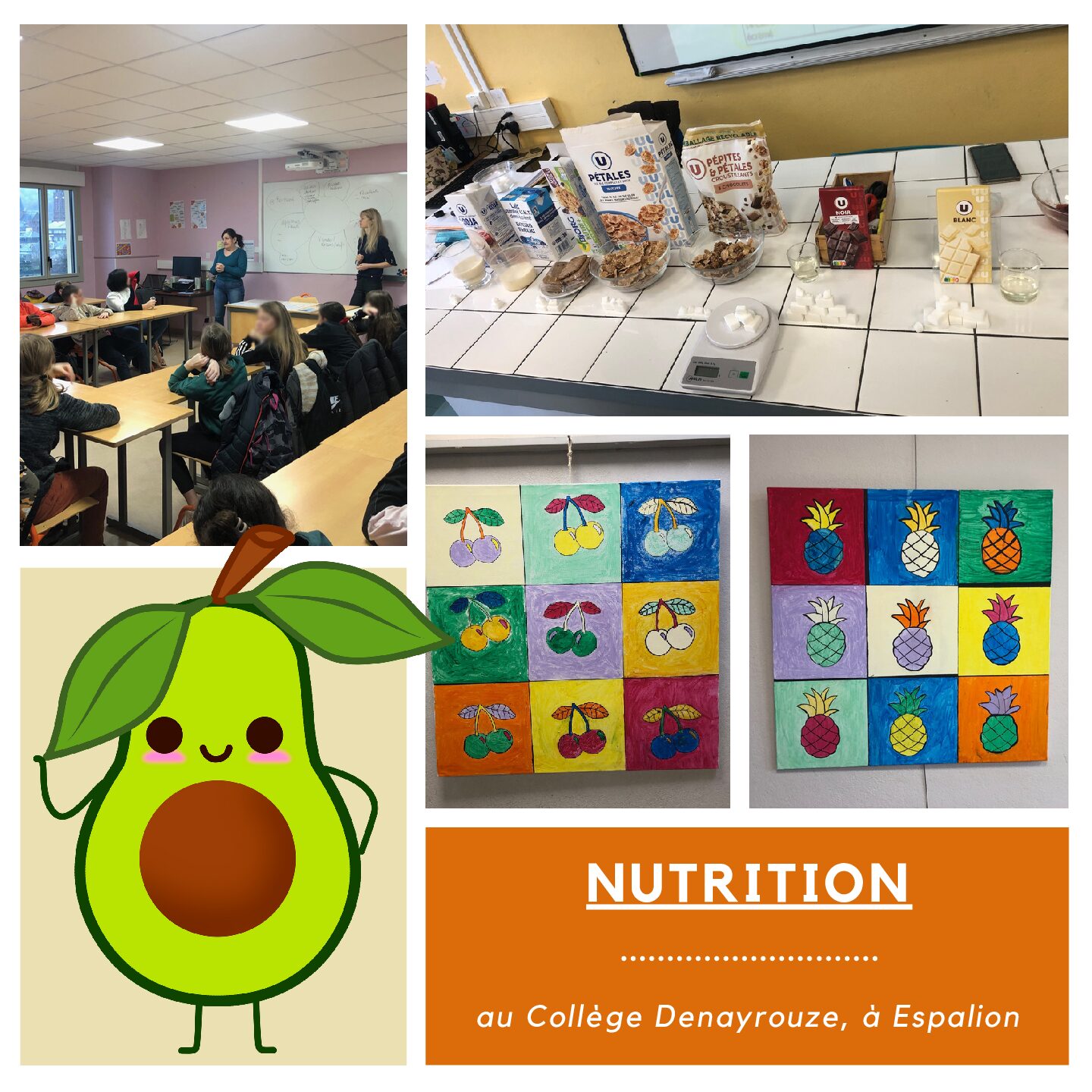 Journée nutrition au collège Denayrouze, à Espalion
